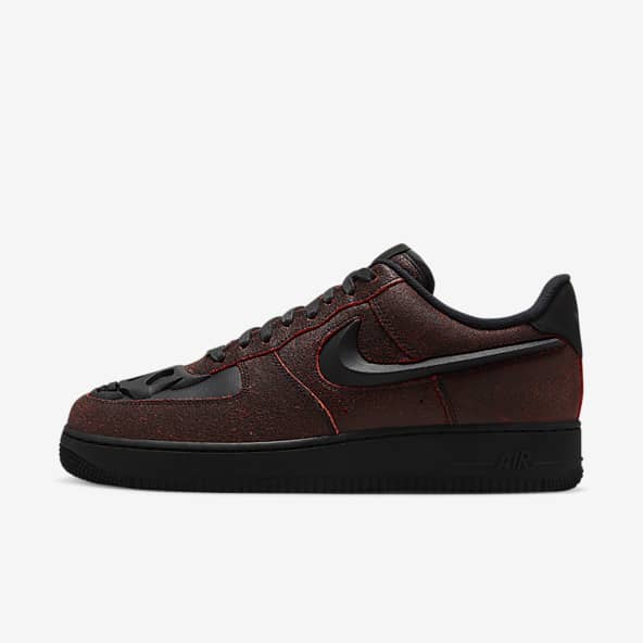 Maroon and black air force ones discount